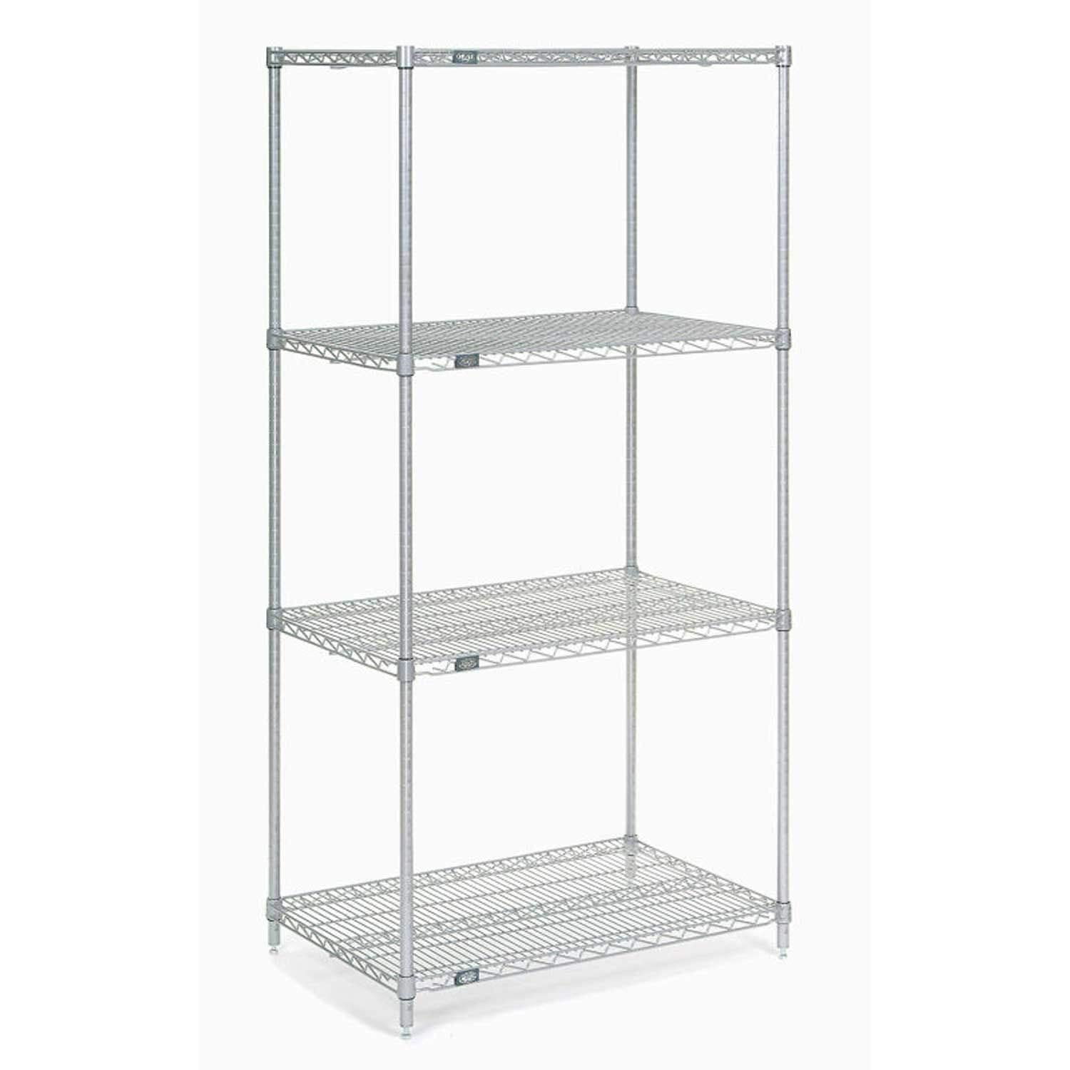 24" X 24" X 86", 5 Tier, NSF Listed Adjustable Wire Shelving, Unit Storage Rack, Chrome