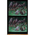 thumbnail image 1 of 24" X 44" Panel Owls Barn Owls Snowy Owls Screech Owls Great Horned Owls Birds Noctural Animals Wildlife Nature Black Cotton Fabric Panel (16002-BLACK), 1 of 1
