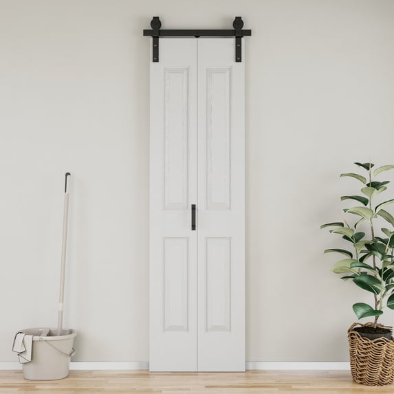 24" X 84" Closet style 4 Lattice Shapes Interior Bi-Fold Barn Door Within Manufacture Wood Folding Closet Door