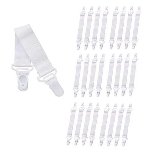 24 X Triangle Bed Sheet Mattress Holder Clips Fastener Grippers Suspender Straps