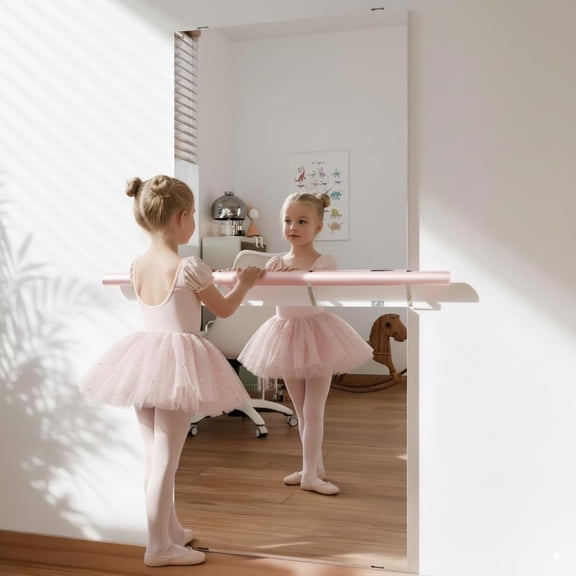 24X24 Glassless Gym Mirror 2-Pack, Shatterproof Frameless Full Body Wall Mirro