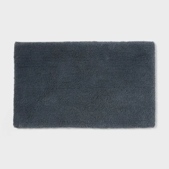 24"X40" Spa Plush Bath Rug Slate Blue - Threshold