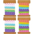 thumbnail image 1 of 24 Yards 2 Styles Rac RIC Trim 1/4 inch(7.5mm) Wave Ribbon Bending Fringe Trim Woven Fabric Sewing Lace for DIY Sewing Crafts Clothes Dress Embellishment Gift Wrapping Party, 1 of 8