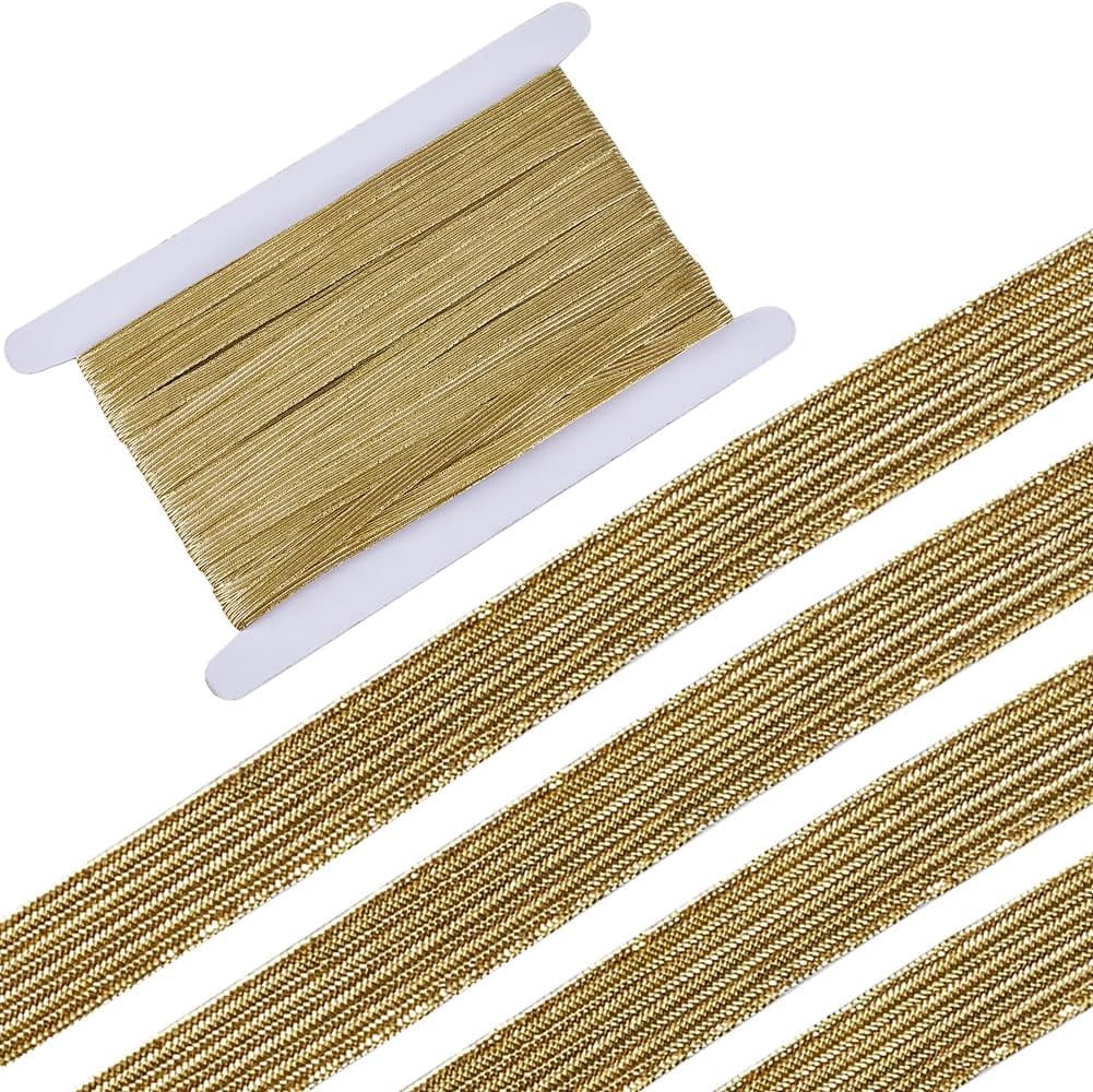 21.8 Yards / 3mm Thick Black Nylon Elastic Cord | Stretchy Spandex Thread For Sewing, Jewelry Making, Crafts & Face Masks