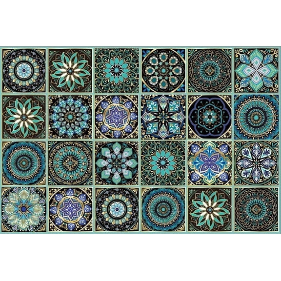 24 count Peel and Stick Tile Stickers-DIY Decor,4x4Backsplash Tile Self-Adhesive Square Wall Stickers for Kitchen Bathroom Furniture Living-Room Wall Decor, When adhered to Tiles
