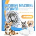 thumbnail image 1 of 24 count Washing Machine Cleaner Tablets, Formulated for Pet Owners,  Remover, Deodorizer, Work with Top & Front Load, HE, Deep Cleaning Descaler, Removes  and Odors, Septic Safe, 1 of 7