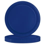 24CT 7IN Navy Dessert Paper Plates by Way To Celebrate
