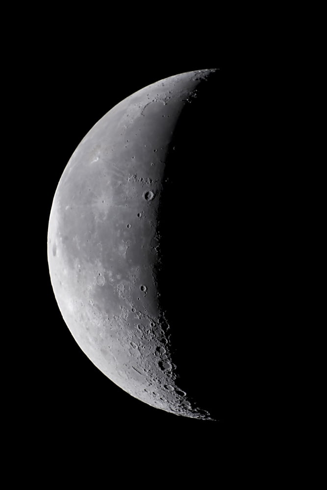 24 day old waning moon Canvas Art - Alan DyerStocktrek Images (23 x 35)
