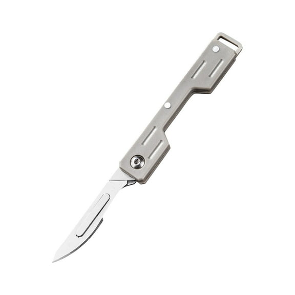 24 gauge blade stainless steel utility knife, sharp scalpel, portable folding knife, office household multi-purpose knife