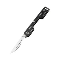 24 gauge blade stainless steel utility knife, sharp scalpel, portable folding knife, office household multi-purpose knife