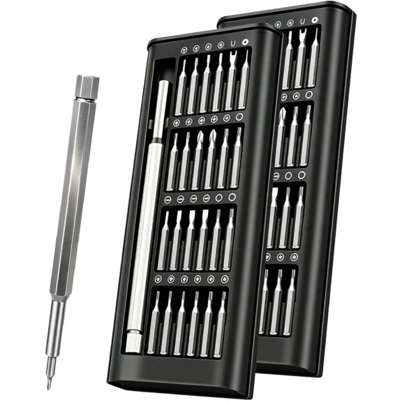 27-in-1 Precision Screwdriver Set, Cordless Mini Tool Kit with 27 Magnetic Bits, Storage Case for Phone, Laptop, and Electronics Repair