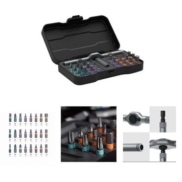 24 In 1 Magnetic Ratchet Screwdriver Set - Multi-bit Repair Tool Kit For Home, Car, DIY Projects