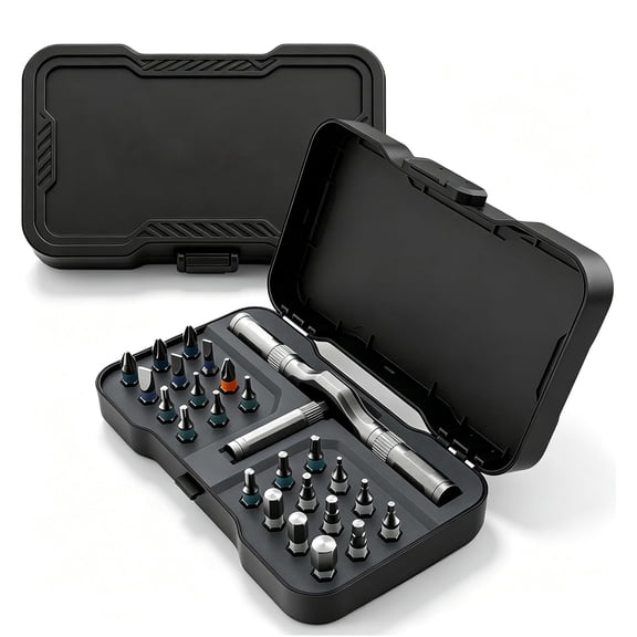 24-in-1 Magnetic Screwdriver Set, T-Handle Ratchet Multi Tool with Flexible Shaft