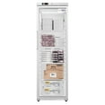 thumbnail image 1 of 24 in. 12 cu. ft. Commercial Auto Defrost Glass Door Reach-In Freezer in White (KM-RIF-1GD12C-A), 1 of 12