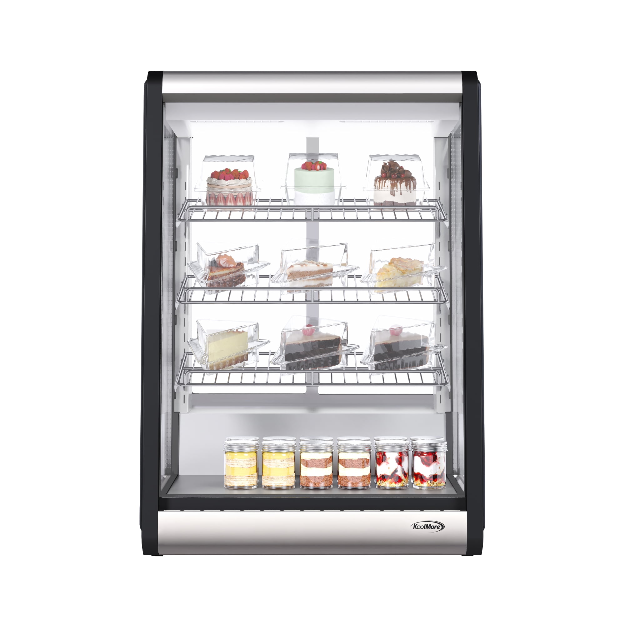 24 in. 4 Tier Commercial Countertop display refrigerator