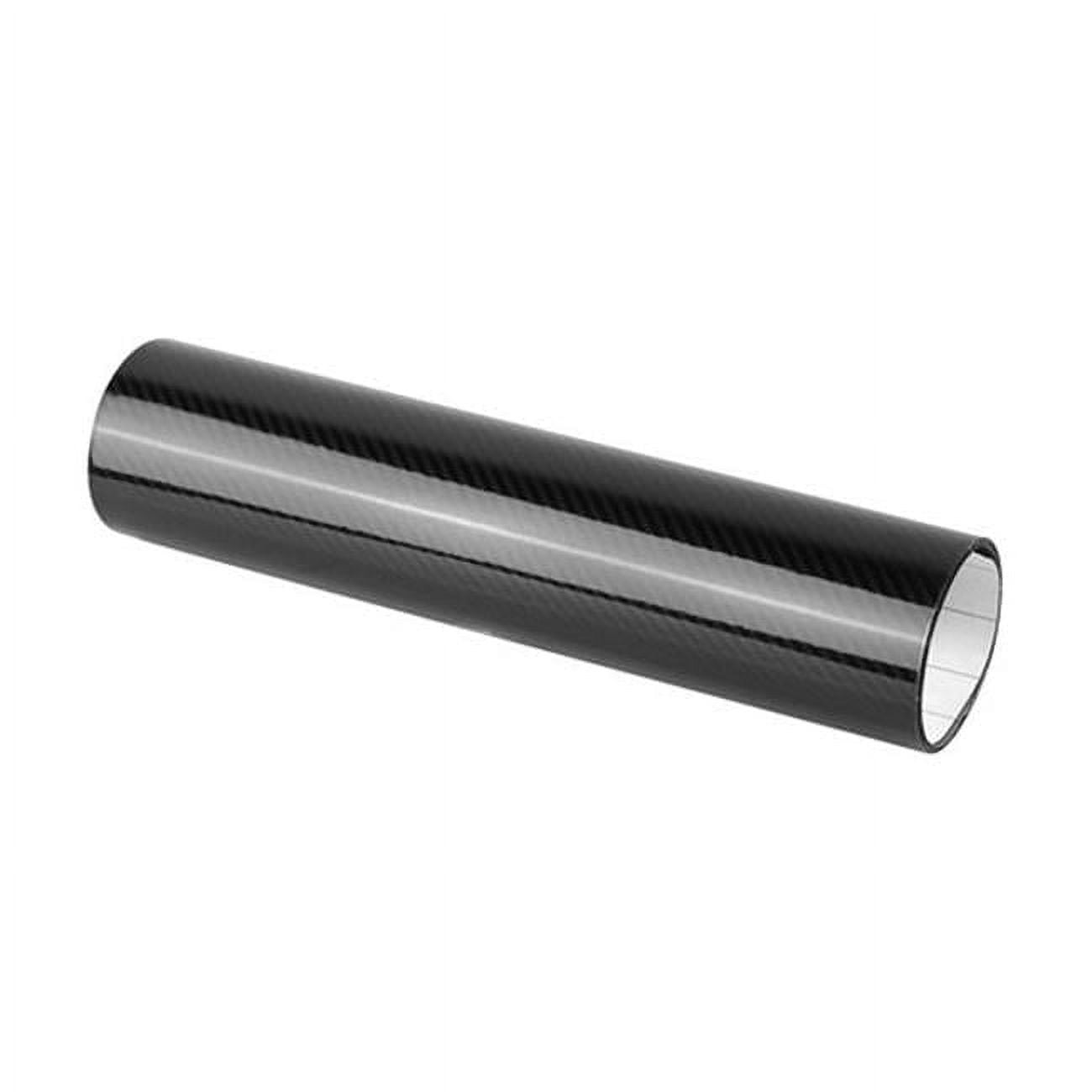 24 in. 7D Carbon Fiber High Gloss Vinyl Wrap Film Roll Bubble Free Air Release Car Wrap for Cars Laptops Phones, Black