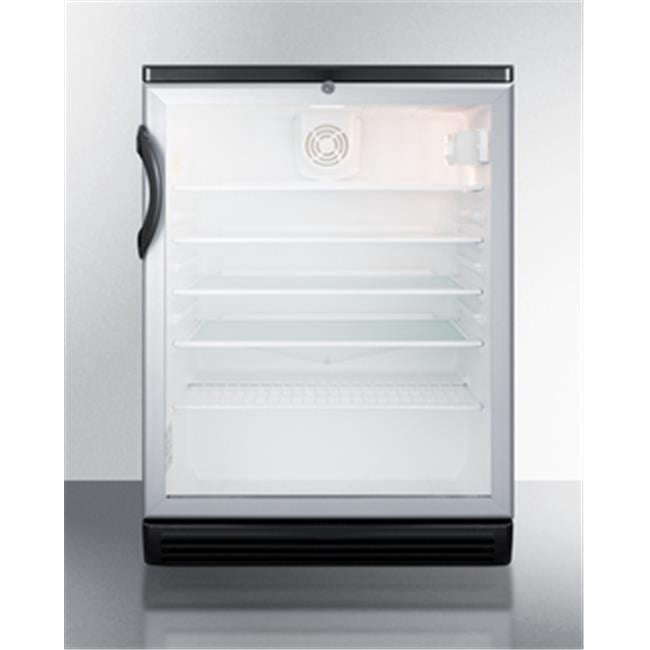 24 in. ADA Compliant Freestanding or Built-In Compact Refrigerator with 5.5 cu. ft. Capacity, Black