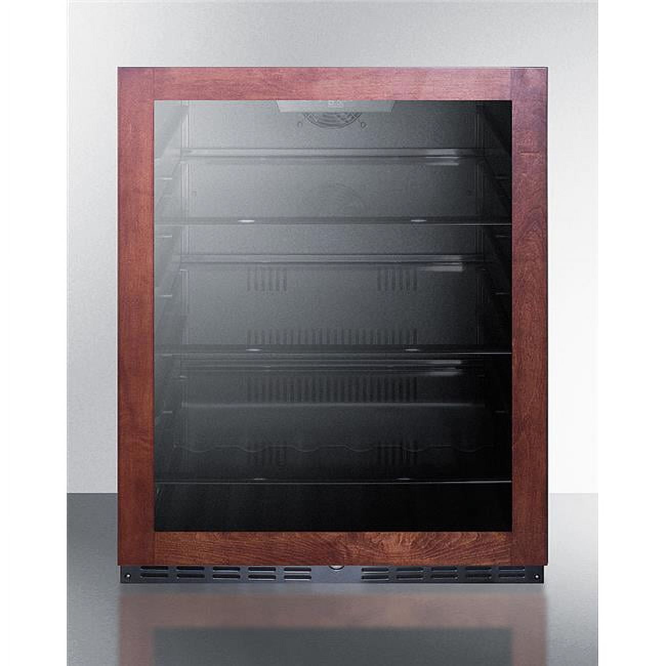 24 in. ADA Compliant Wide Builtin Beverage Center Refrigerator, Black