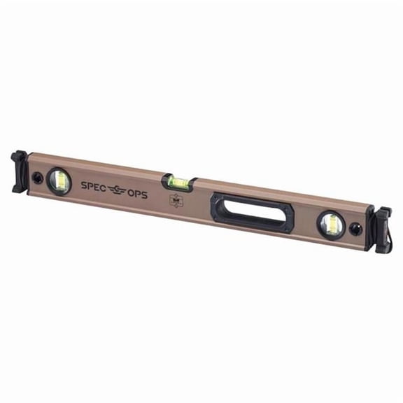 24 in. Aluminum Box Beam Level with Bungee 3 vial