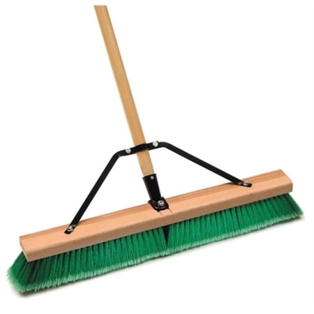 24 in. Assembled Smooth Surface Push Broom