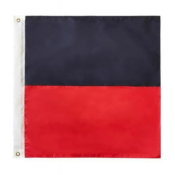 24 in. Authentic Letter E Nautical Alphabet Navy Code Outdoor Use Signal Flag