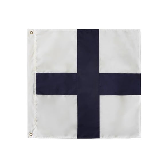 24 in. Authentic Letter X Nautical Alphabet Navy Code Outdoor Use Signal Flag