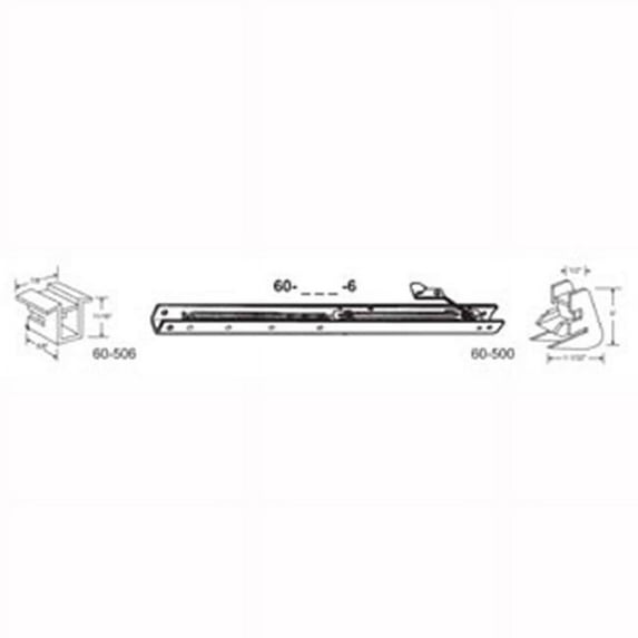 24 in. Balance Stamped No. 2320 with Ends 60-506 & 60-500 Attached Window Channel, pack of 6