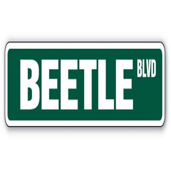 24 in. Beetle Street Sign - Bug Insect Brown Fly Signs