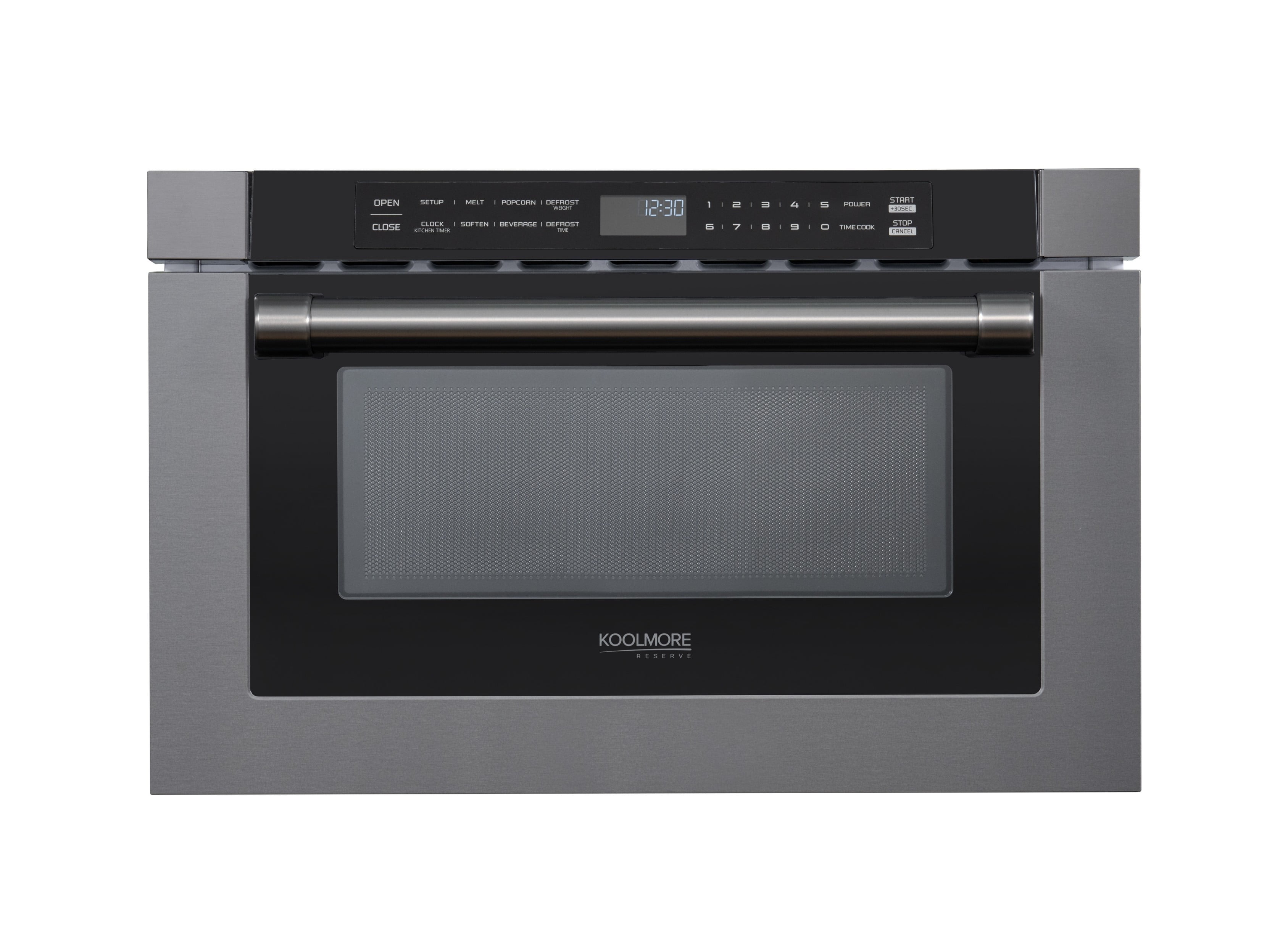 24 in. Black Stainless Steel  Microwave Drawer, 1.2 Cu. Ft Capacity