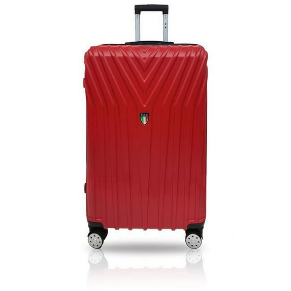 24 in. Bordo T0323 ABS Carry-On Luggage, Dark Red