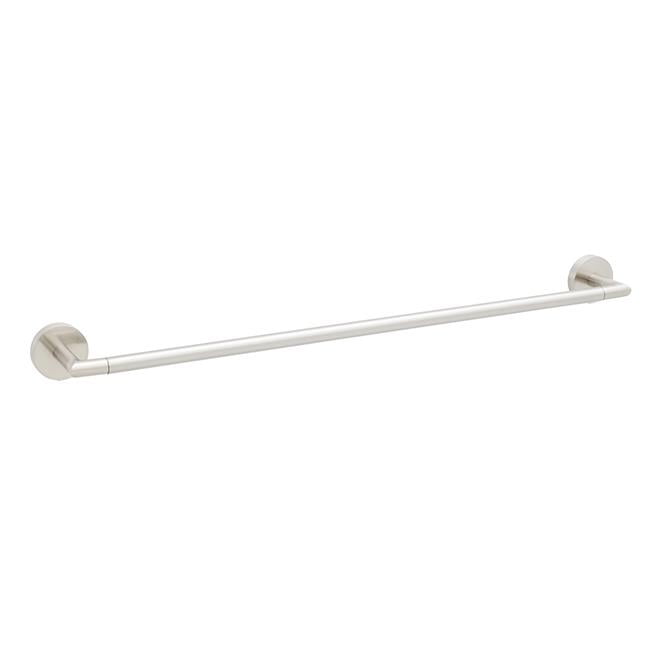 24-inch Vibrant Brushed Nickel Modern Wall Mounted Towel Bar