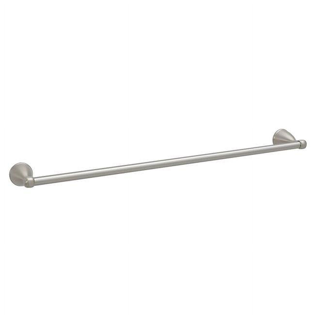 24-inch Vibrant Brushed Nickel Modern Wall Mounted Towel Bar