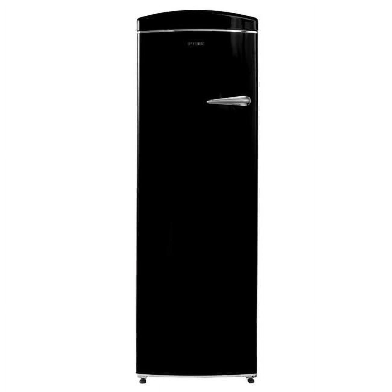 24 in. Classic 8.3 Cu. FT. Frost Free Retro Upright Freezer in Black