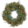 thumbnail image 1 of 24  in. Colonial Wreath with Dual Color® LED Lights, 1 of 5