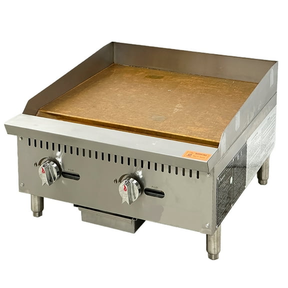 24 in. Commercial Manual griddle in Stainless Steel 60000BTU
