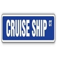 thumbnail image 1 of 24 in. Cruise Ship Street Sign - Ocean Liner Director Job Vacation, 1 of 1
