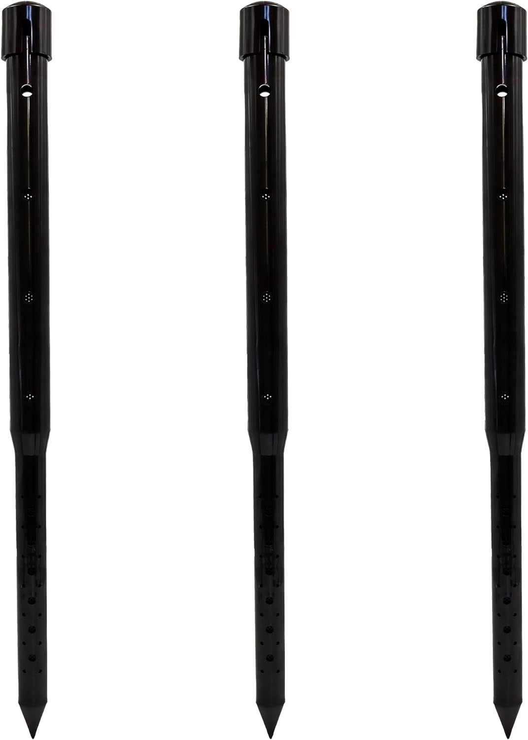 24 in. DEEP DRIP Watering Stake (3 Pack) (Black) - Walmart.com
