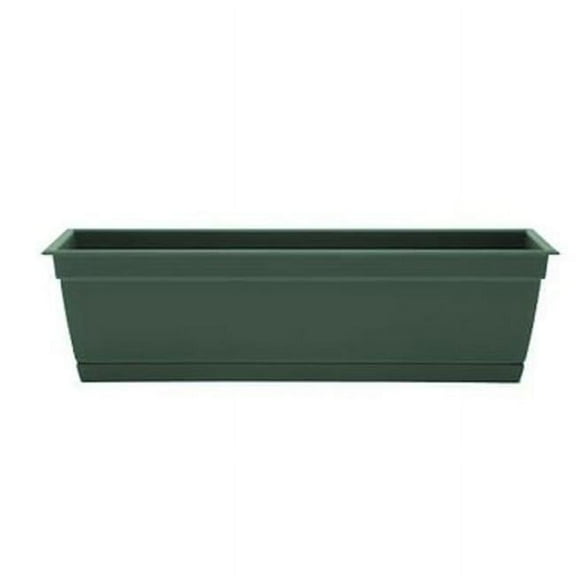 24 in. Dayton Plastic Ocean Series Window Box, Turtle Green