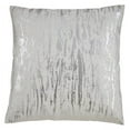 thumbnail image 1 of 24 in. Distressed Metallic Foil Design Pillow Cover, Silver, 1 of 1