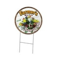 thumbnail image 1 of 24 in. Double Sided Corrugated Circular Plastic Sign - Farmers Market Bouquets, 1 of 1