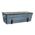 thumbnail image 1 of 24 in. Flower Box with Clamp-on Brackets, Blue - Medium, 1 of 1