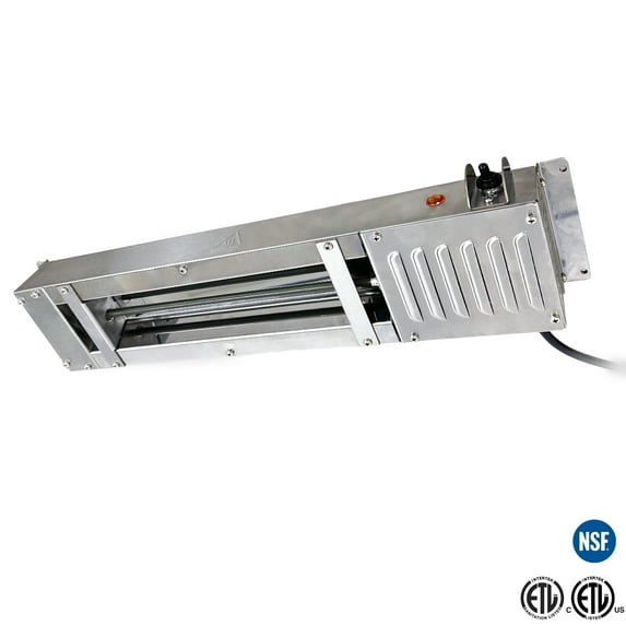 24 in. Food Warmer Lamp, Electric Strip Heater 500W Food Warmer 120V Hanging Chandelier ETL NSF