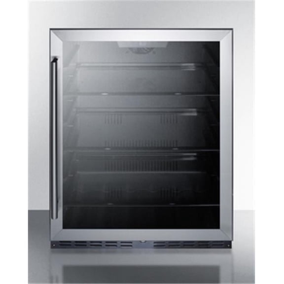 24 in. Freestanding Counter Depth Compact Refrigerator, Black