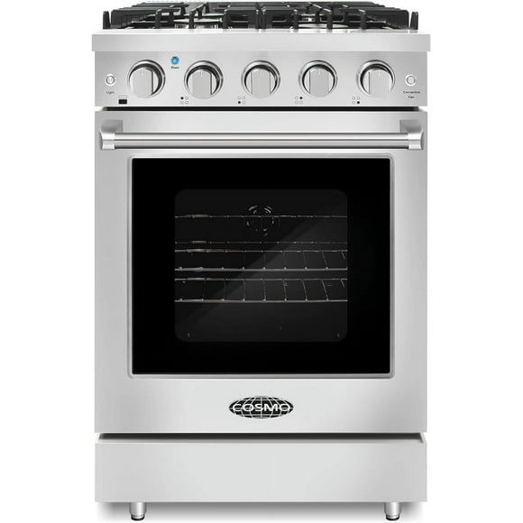 24 in. Freestanding Gas Range with 3.73 cu. ft. Capacity Oven in Stainless Steel