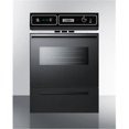24 in. Gas Wall Oven Black