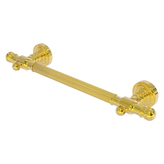 24-in Grab Bar Reeded in Polished Brass