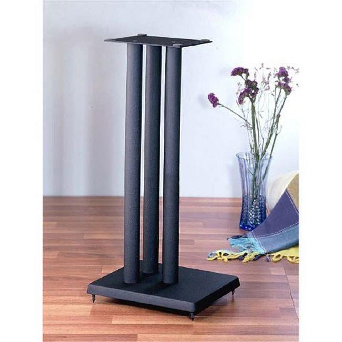 24 in. H, Iron Center Channel Speaker Stand - Black - image 1 of 1