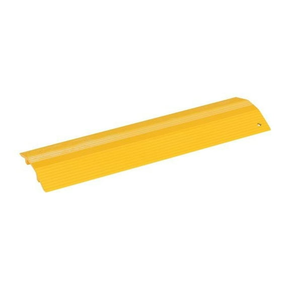 24 in. HCR Series Extruded Aluminum Hose & Cable Crossover - Yellow
