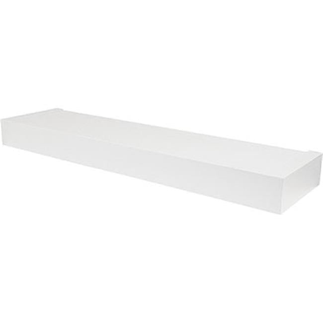 24 in. High & Mighty Modern Floating Shelf, White