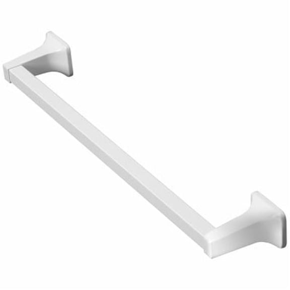 24 in. HomePointe Chrome Basic Towel Bar, Brass Base